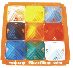 Pyramid Navgrah Set- III Square Plate