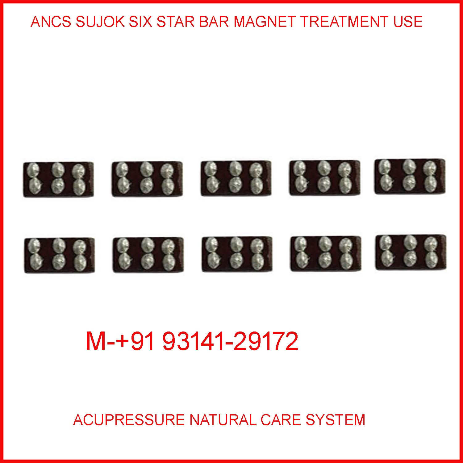Sujok Six Star Cluster Magnet Strip Set-10