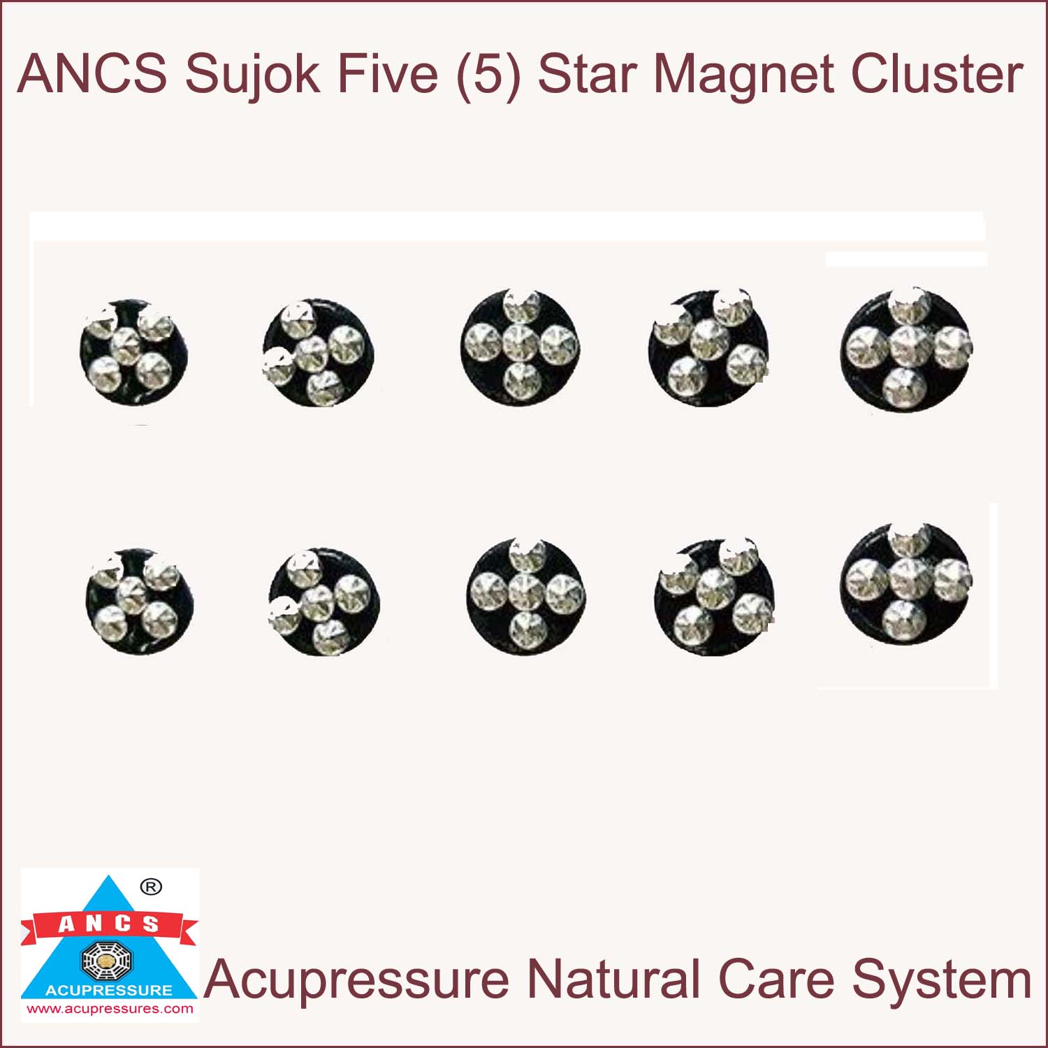 ANCS sujok 5 five star cluster magnet Set-10 