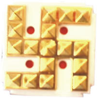 Pyramid Swastik (Golden)