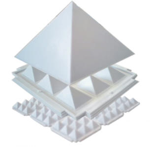 Pyramid Set White-Economy 4.5