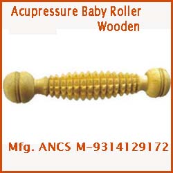 ANCS Acupressure baby massage roller wooden 