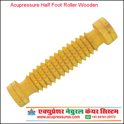 Acupressure Half Foot Roller (Wooden)