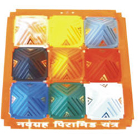 Pyramid Navgrah Set - II Square Plate 