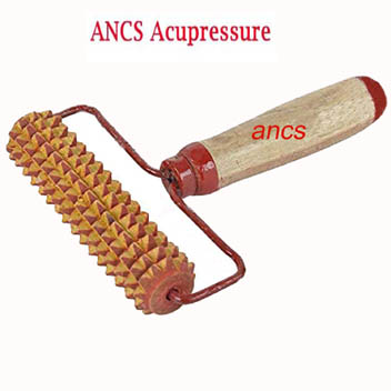Acupressure roller handle wooden 